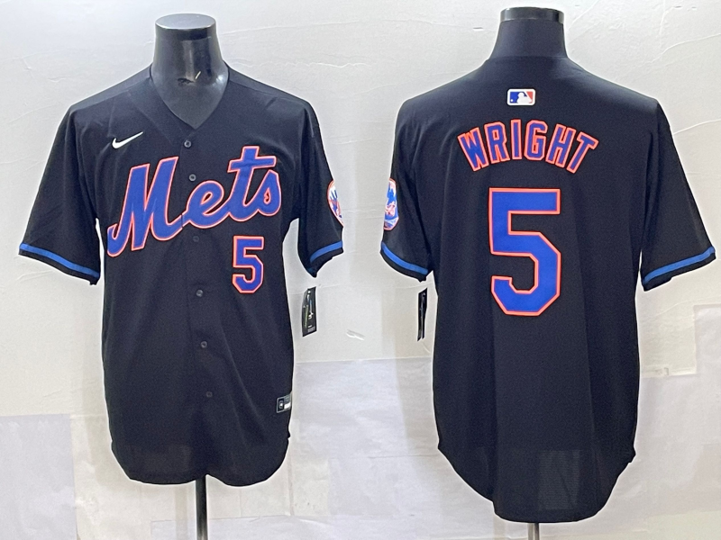 Men 2025 New York Mets #5 Wright blue MLB Nike jersey style 7->new york mets->MLB Jersey